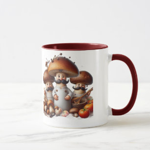  Cottagecore mushroom foragers mugs