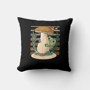 Cottagecore Mushroom Forest Toad Goblincore Mycolo Cushion