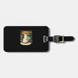 Cottagecore Mushroom Forest Toad Goblincore Mycolo Luggage Tag