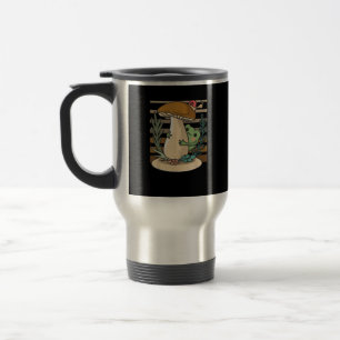Cottagecore Mushroom Forest Toad Goblincore Mycolo Travel Mug