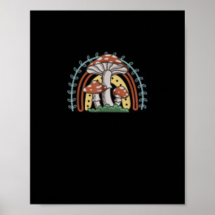 Cottagecore  Mushroom Goblincore Mycology Natureco Poster