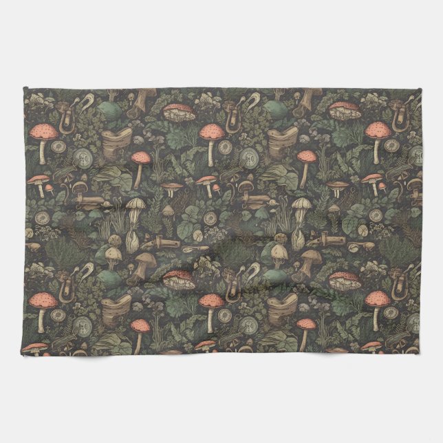 Cottagecore Mushroom Kitchen Towels (Horizontal)