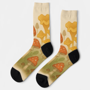 Cottagecore Mushroom Socks – Cosy Forest Aesthetic