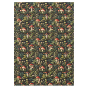 Cottagecore Mushroom Tablecloth Rustic Nature Vibe