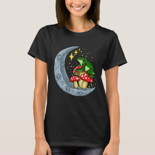 Cottagecore Mushroom Toad Frog Mycology Shroom Hun T-Shirt
