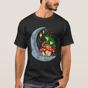 Cottagecore Mushroom Toad Frog Mycology Shroom Hun T-Shirt