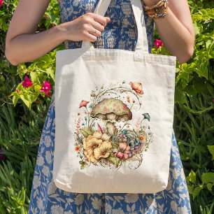 Cottagecore Mushroom  Tote Bag