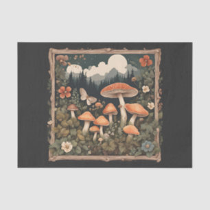 Cottagecore Mushrooms Decoupage Tissue Paper