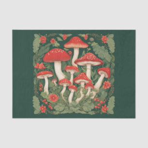 Cottagecore Mushrooms Decoupage Tissue Paper
