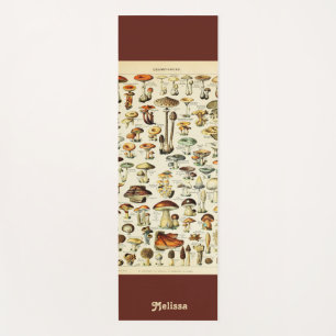 Cottagecore Mushrooms Vintage Naturalist Yoga Mat