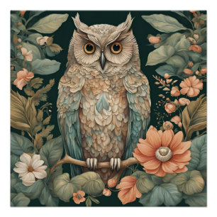 Cottagecore Owl Cute Poster
