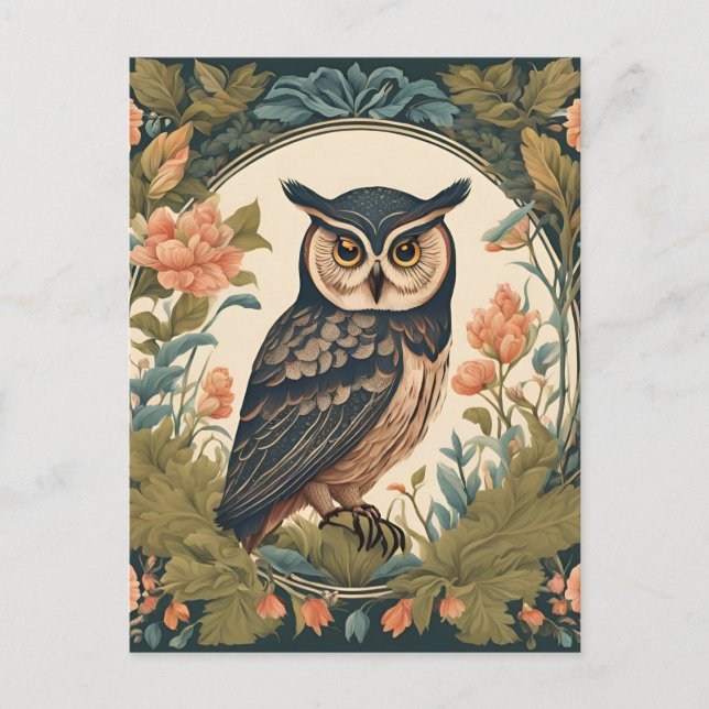 Cottagecore Owl Postcard (Front)
