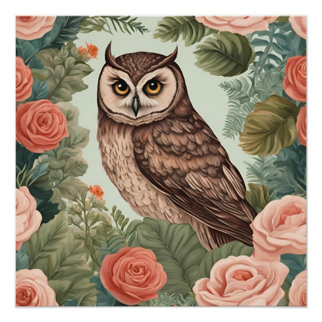 Cottagecore Owl Poster (Front)