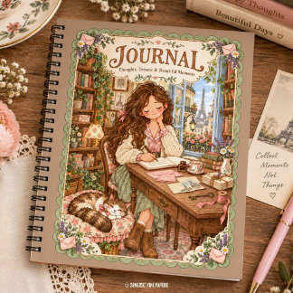 Cottagecore Paris Journal Romantic French Notebook