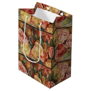Cottagecore Renoir Floral Landscape Vintage Art Medium Gift Bag