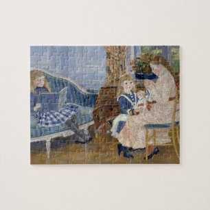 Cottagecore Renoir Pastoral Childhood Scene Jigsaw Puzzle