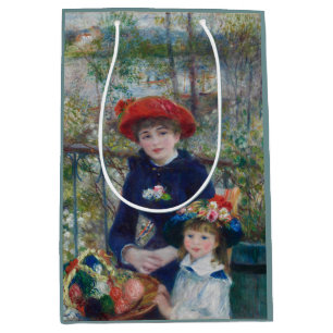 Cottagecore Renoir Sisters Garden Landscape Medium Gift Bag