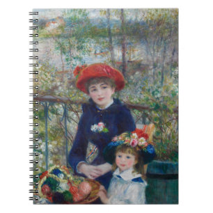 Cottagecore Renoir Sisters Garden Landscape Notebook