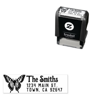 Cottagecore Return Address Butterfly Self-inking Stamp