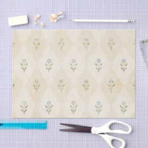Cottagecore Romantic Botanical Garden Tissue Paper