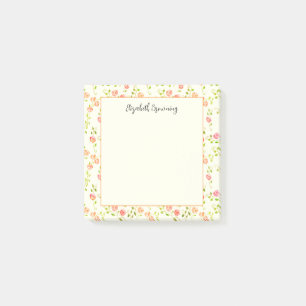 Cottagecore Rose Garden Pretty Hand-Drawn Vintage Post-it Notes