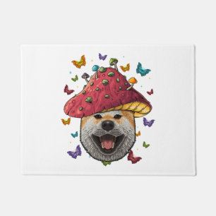 Cottagecore Shiba Inu Aesthetic Mushroom Cute Doormat