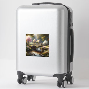 Cottagecore Spring Bridge Cottage Scene