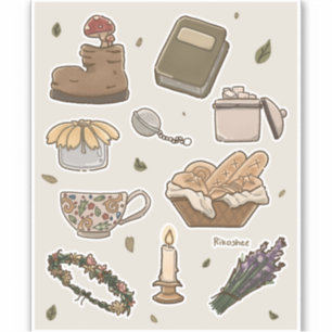 Cottagecore sticker pack