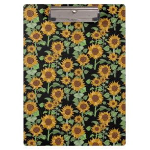 Cottagecore Sunflowers Pattern Clipboard