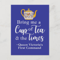 Cottagecore Tea Queen Victoria Quote Royal Blue