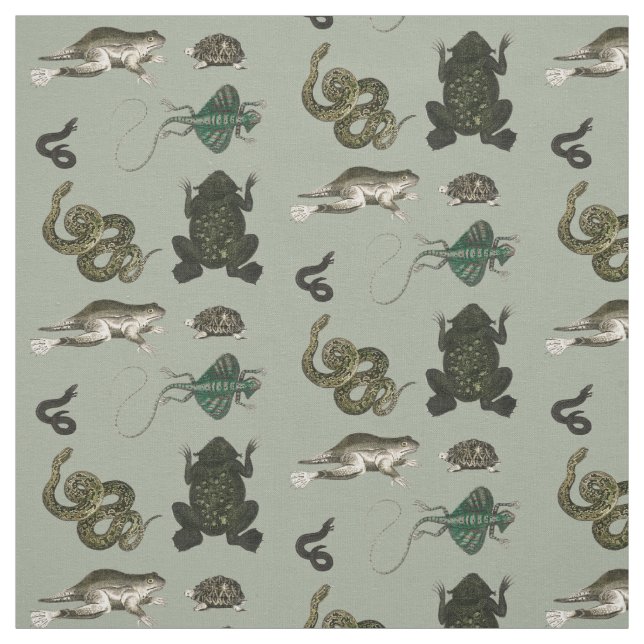 Cottagecore Toad Fabric (Swatch)