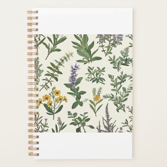 Cottagecore Vintage Botanical  Planner (Front)