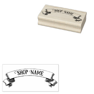 Cottagecore Vintage Customisable Name Label Rubber Stamp