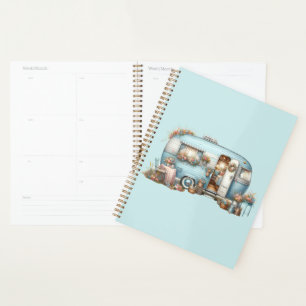Cottagecore Vintage Floral Camper Boho Accents Planner