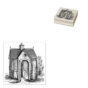 Cottagecore Vintage Victorian Greenhouse Rubber Stamp