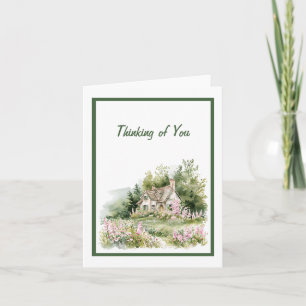 Cottagecore Watercolor Cottage  Card