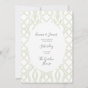 Cottagecore Wedding Invitation Wildflower Floral