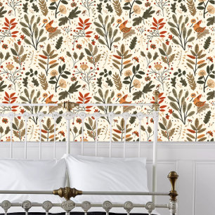 Cottagecore Whimsical Floral Wallpaper