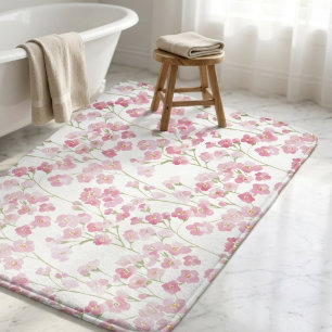 Cottagecore Wildflower Botanical Floral Bath Mat