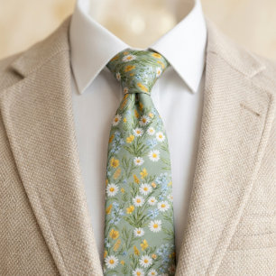 Cottagecore Wildflower Meadow  Tie