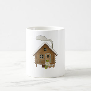 Cottagecore Winter Frog Illustration Gift Coffee Mug