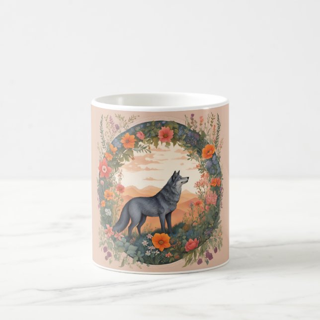 Cottagecore Wolf Coffee Mug (Center)