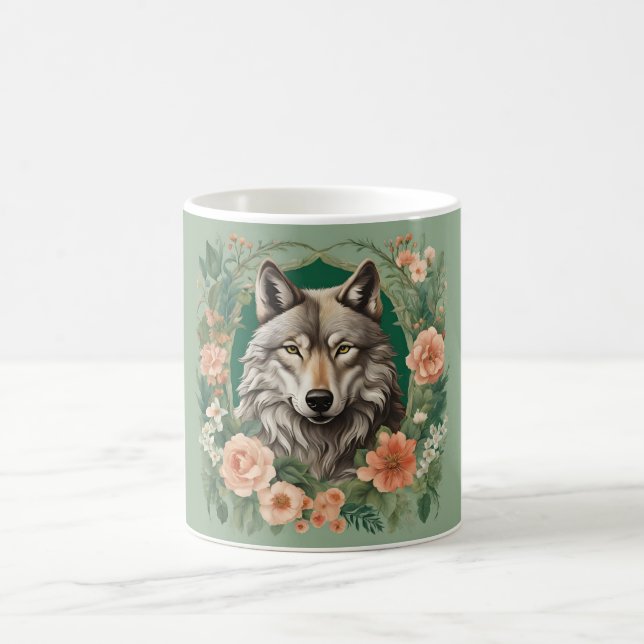 Cottagecore Wolf Coffee Mug (Center)