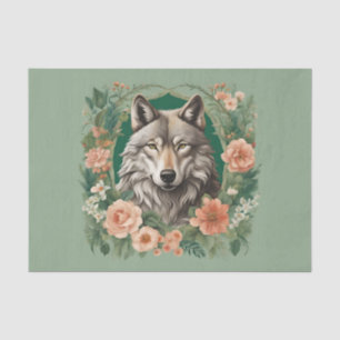 Cottagecore Wolf Decoupage Tissue Paper