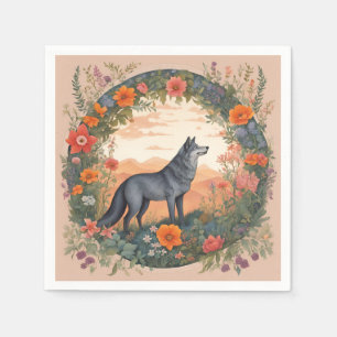 Cottagecore Wolf Napkin