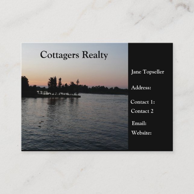 Cottagers Realty-Real Estate Business Card (Front)