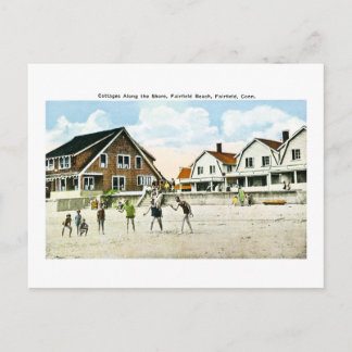 Cottages along the Shore, Fairfield, Connecticut Postcard