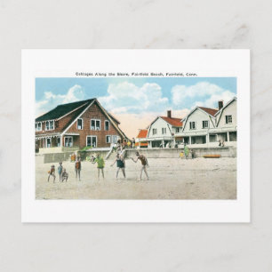 Cottages Along the Shore, Fairfield, Conneticut Postcard