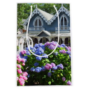 Cottages and Hydrangeas - Martha's Vineyard Medium Gift Bag