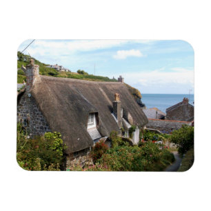 Cottages at Cadgwith Cornwall Photograph Magnet